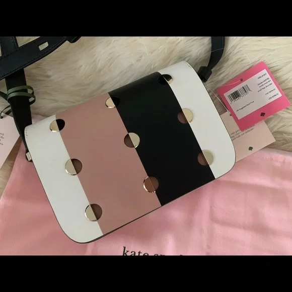 KATE SPADE SMALL NICOLA MOD DOT FLAP SHOULDER BAG. NEW WITH TAGS & DUSTBAG. RARE - Picture 7 of 16